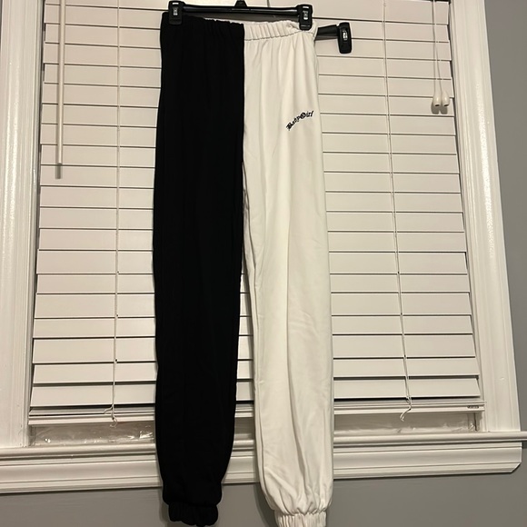 Adika Pants & Jumpsuits Black And White Sweat Pants Never Worn